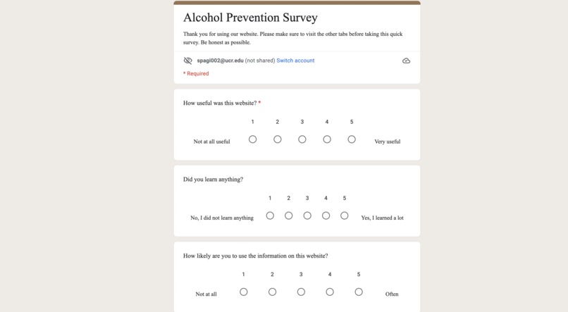 Prevent Alcohol – screenshot 5