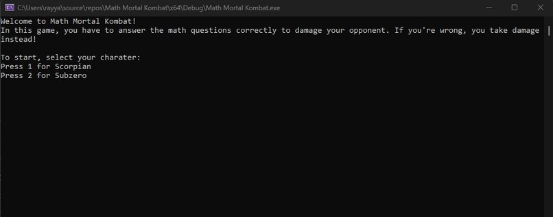 Math Mortal Kombat – screenshot 1