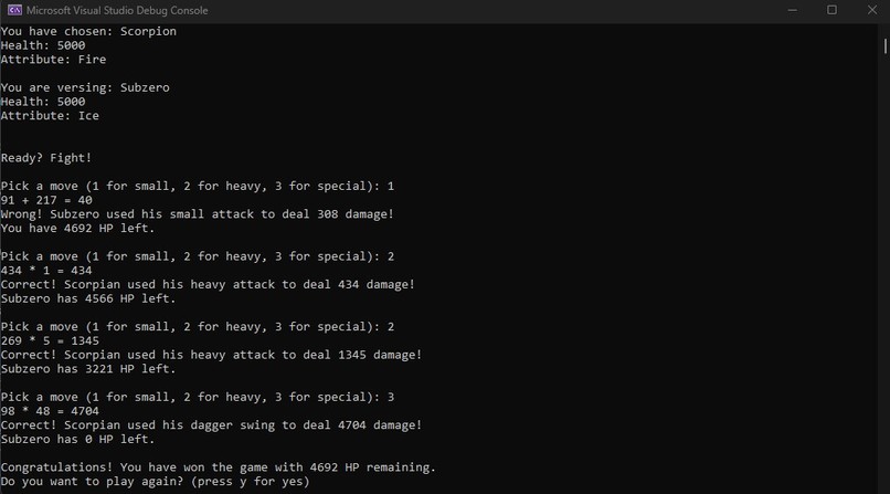 Math Mortal Kombat – screenshot 2