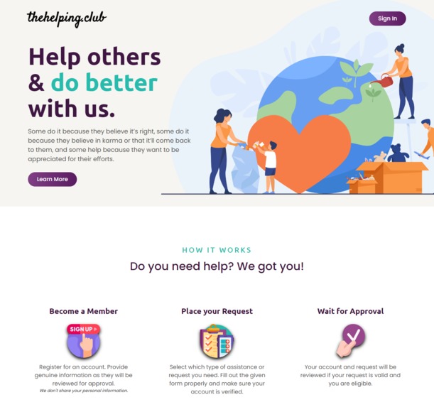 The Helping Club – screenshot 1