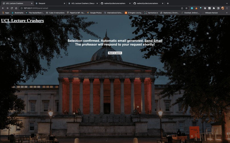 UCL Lecture Crashers – screenshot 1