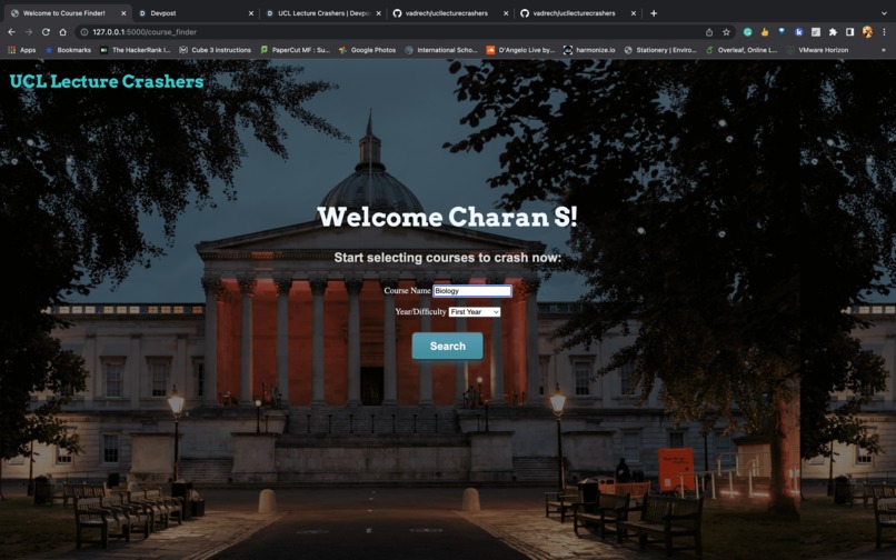 UCL Lecture Crashers – screenshot 2