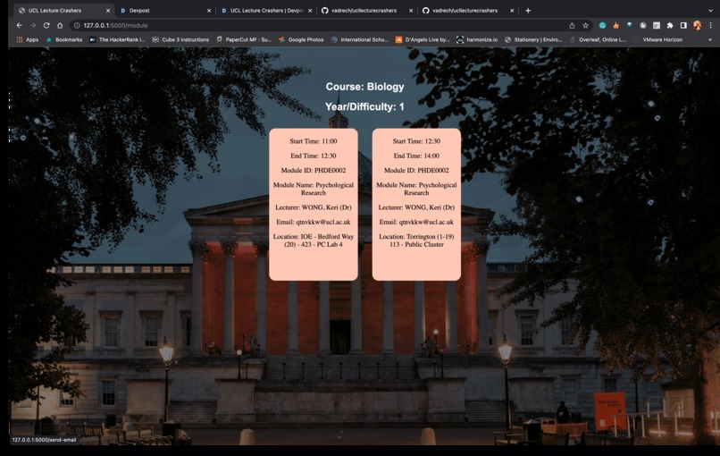 UCL Lecture Crashers – screenshot 3