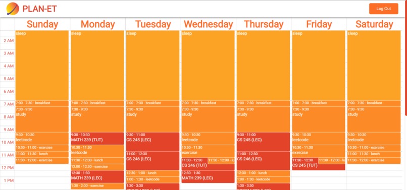 PLAN-ET – screenshot 6