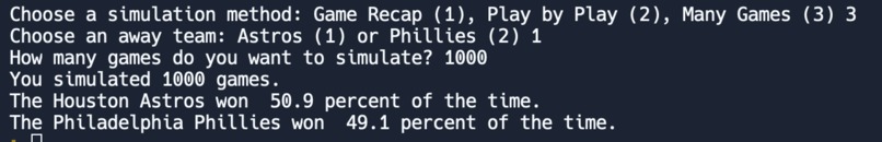MLB Game Simulator – screenshot 3