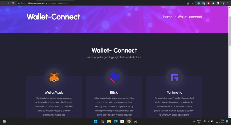 CLEVER META - A Place Where Barter the NFT's. – screenshot 10