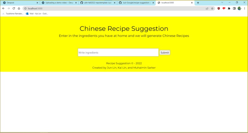 Chinese Recipe Suggestion – screenshot 1