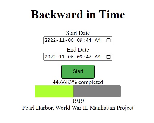 Backward in Time – screenshot 1