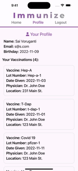 Immunize – screenshot 4
