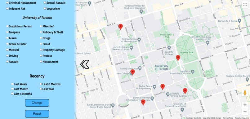 UniCrimeMap – screenshot 4