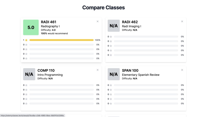 Rate My Classes – screenshot 3