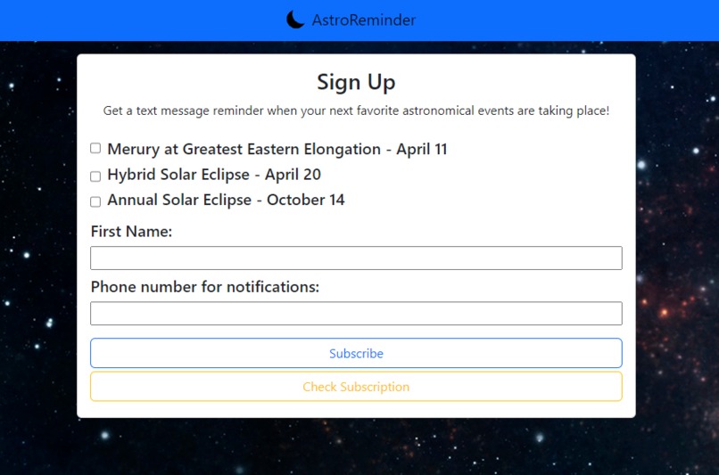 AstroMinder – screenshot 1