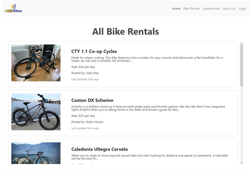 onlyBikes – screenshot 1