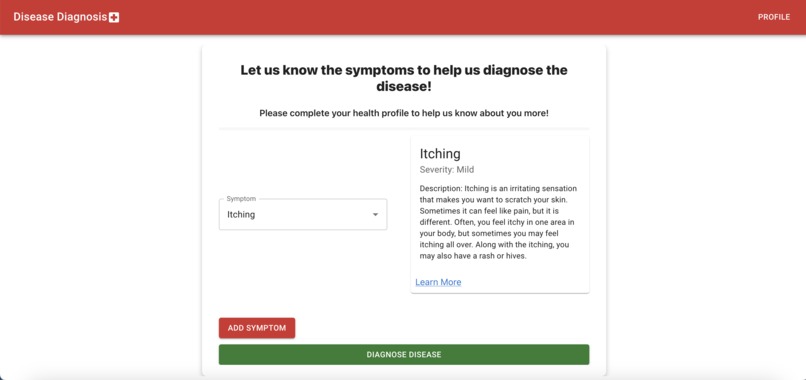 Disease Diagnosis – screenshot 1