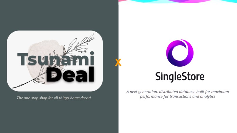 TsunamiDeal-SingleStoreDB – screenshot 1