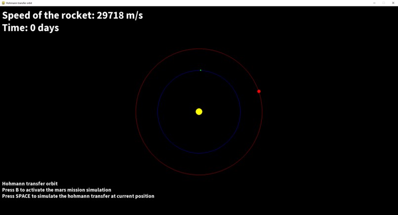 Hohmann Transfer and Mission to Mars – screenshot 2