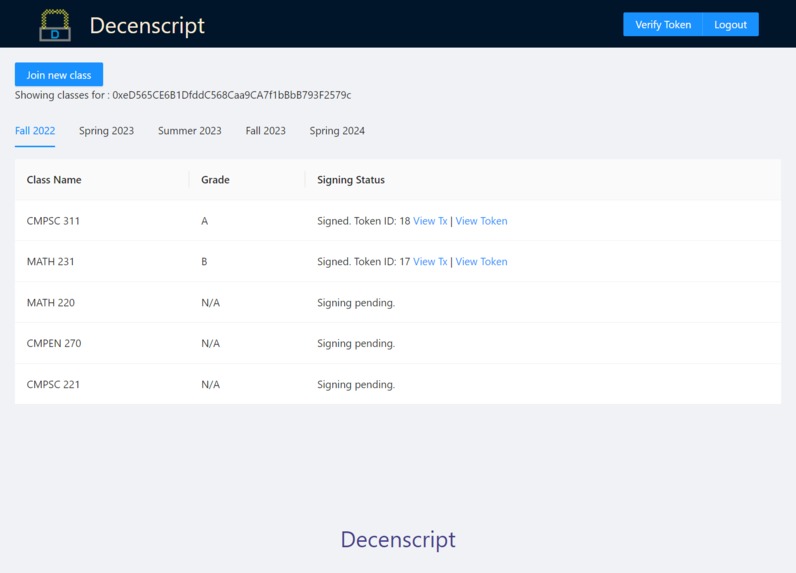 Decenscript – screenshot 3