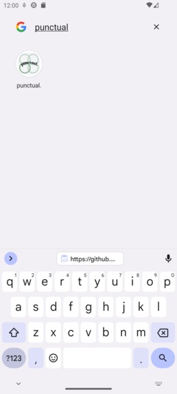 punctual. (Table 1) – screenshot 1