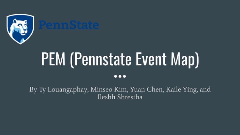 PEM(Penn State Event Map) – screenshot 1