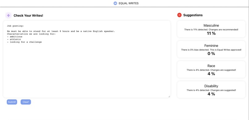 Equal Writes – screenshot 3
