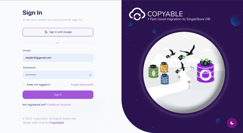 Copyable (a SingleStore DB migration tool) – screenshot 3