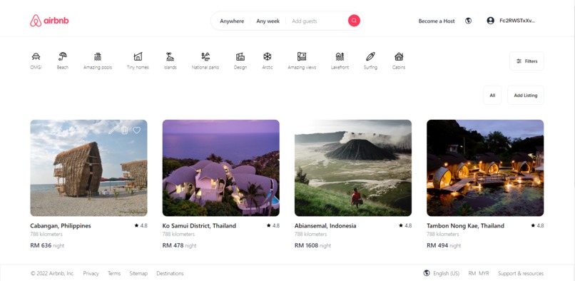 Airbnb-Blockchain – screenshot 1