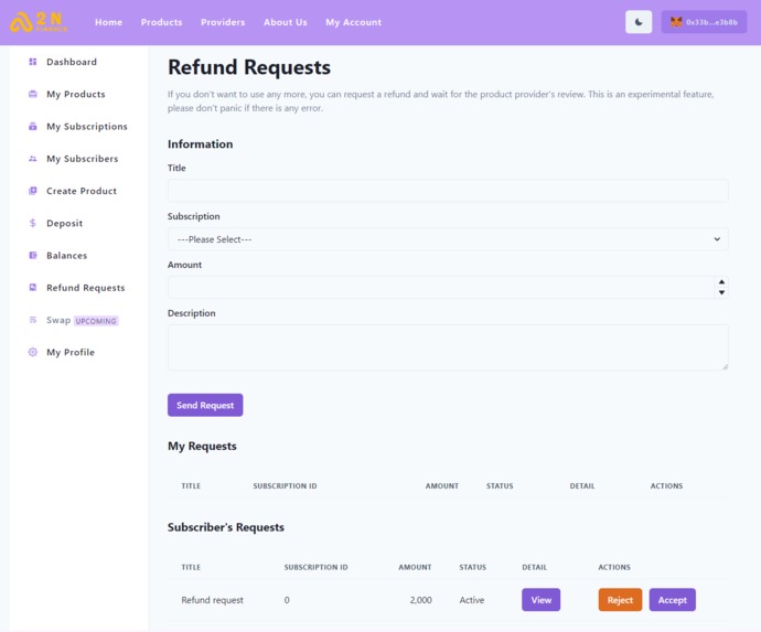 A2N Finance - Subscription & Recurring Payment on BTTC – screenshot 12
