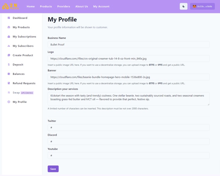 A2N Finance - Subscription & Recurring Payment on BTTC – screenshot 13