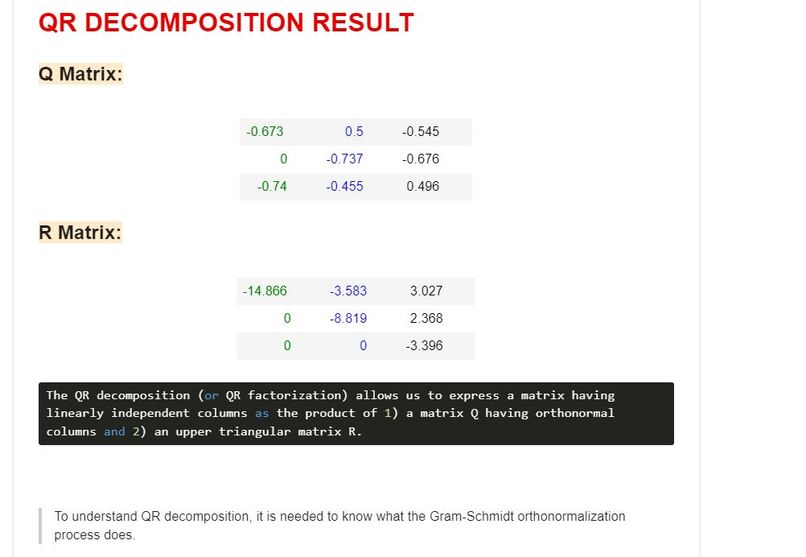 Linear Algebra Genie – screenshot 3