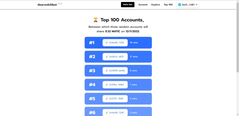 dearweb3ibet – screenshot 3