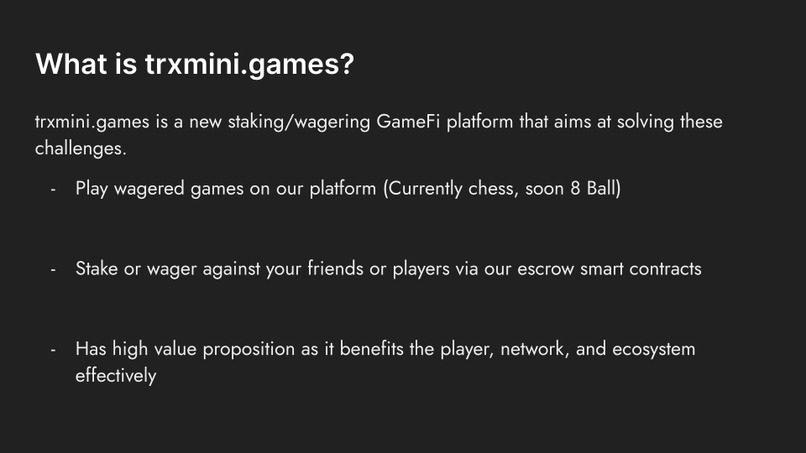 trxmini.games - a staked/wagering GameFi platform – screenshot 5