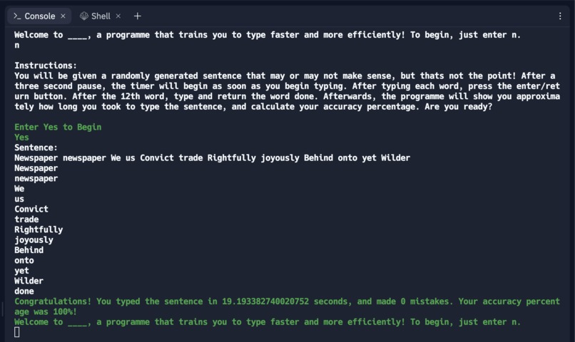 TypeWiz – screenshot 1