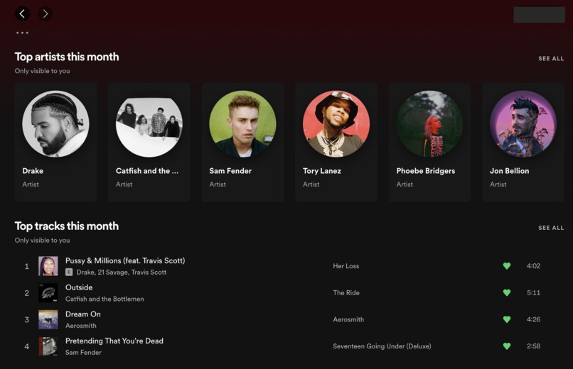 Spotify Music Recommender – screenshot 2