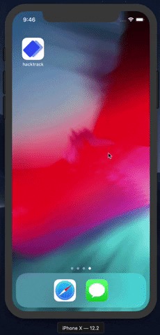HackTrack – screenshot 1