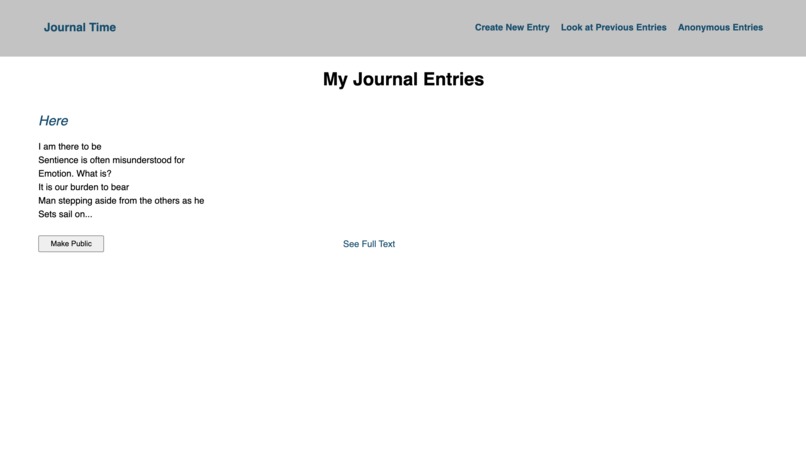 Journal Time – screenshot 2