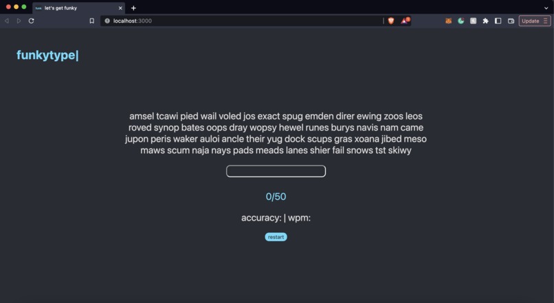 funkytype – screenshot 1