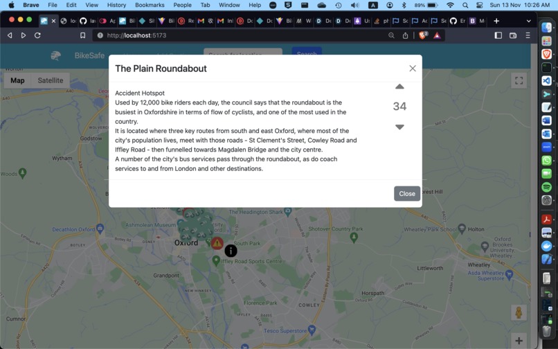 BikeSafe – screenshot 3