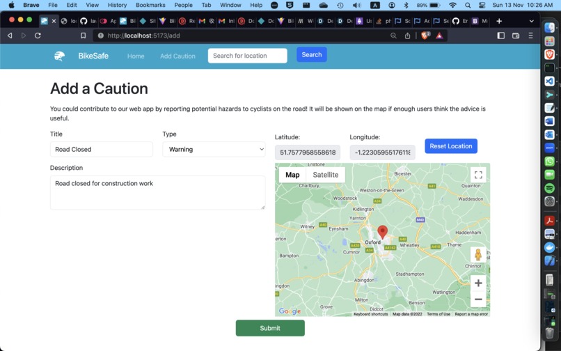 BikeSafe – screenshot 4