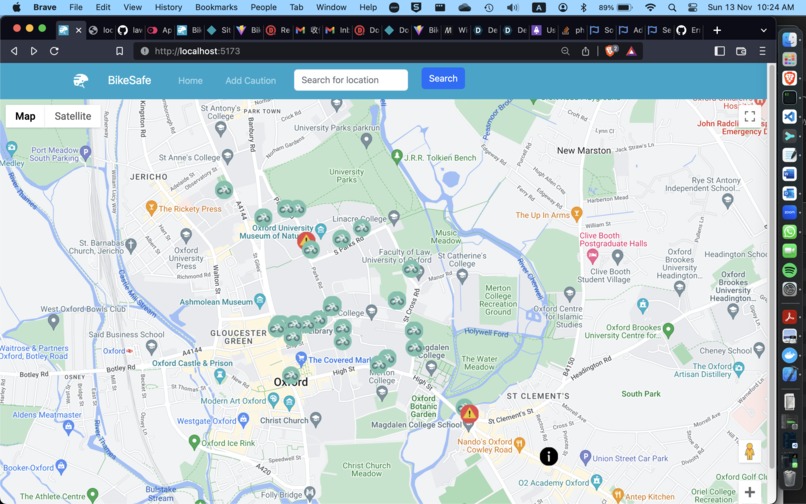 BikeSafe – screenshot 2