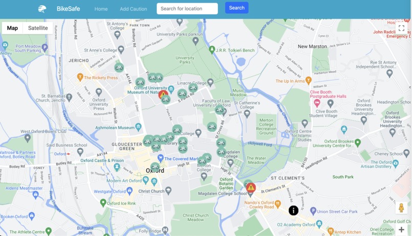BikeSafe – screenshot 1
