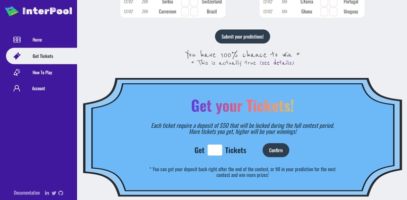 InterPool - The Sport Prediction Game where everyone wins! – screenshot 2