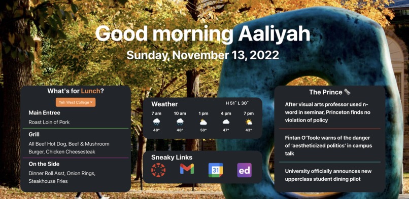 Today @ Princeton – screenshot 1