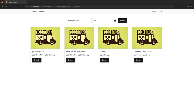 FoodieOnRoad – screenshot 3