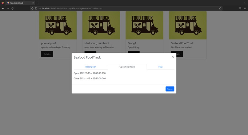 FoodieOnRoad – screenshot 4