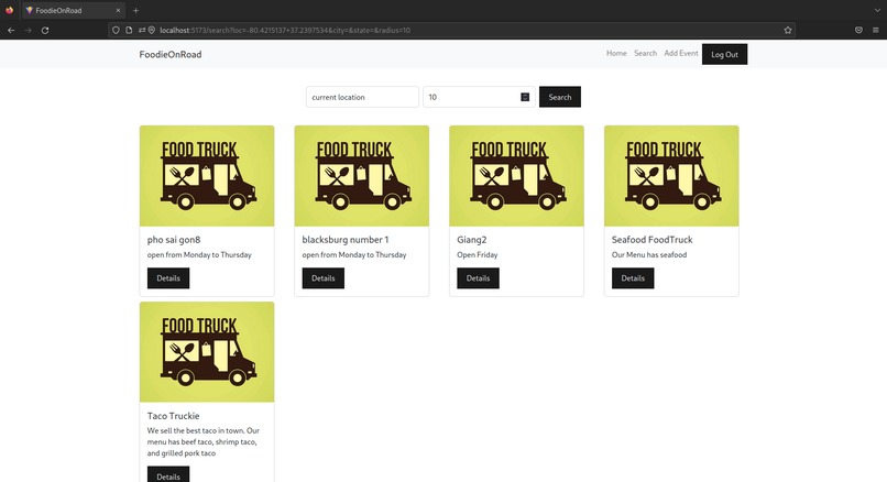 FoodieOnRoad – screenshot 9