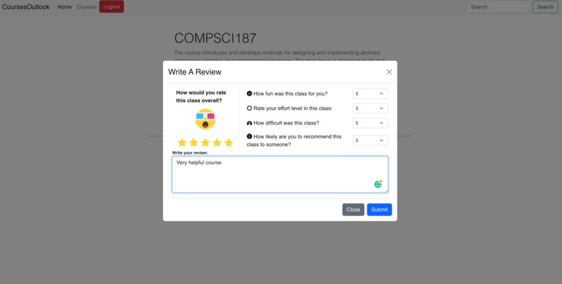 CourseOutlook – screenshot 1