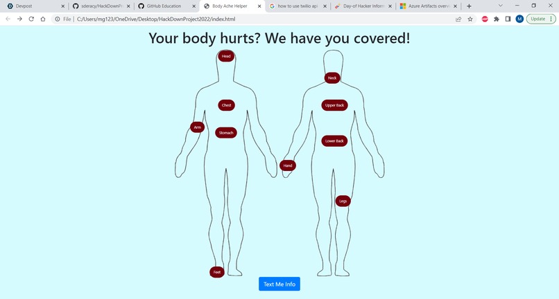 Body Ache Helper (BAcH) – screenshot 1