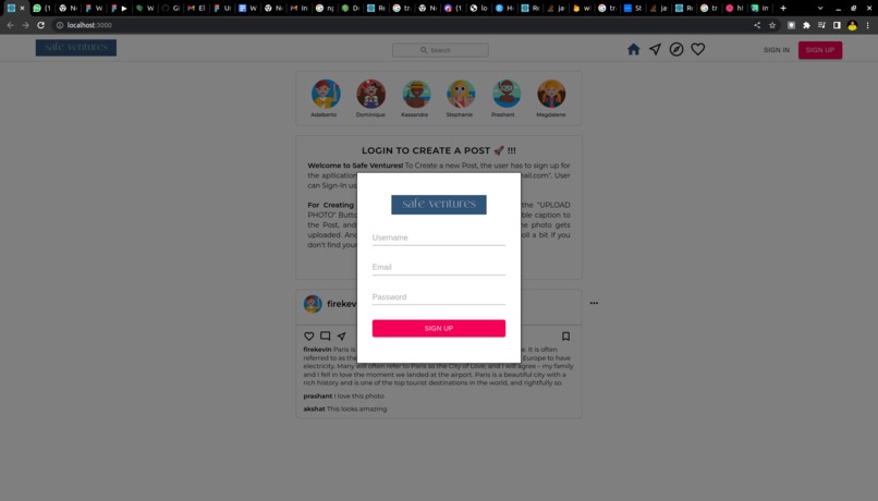 safe ventures – screenshot 2