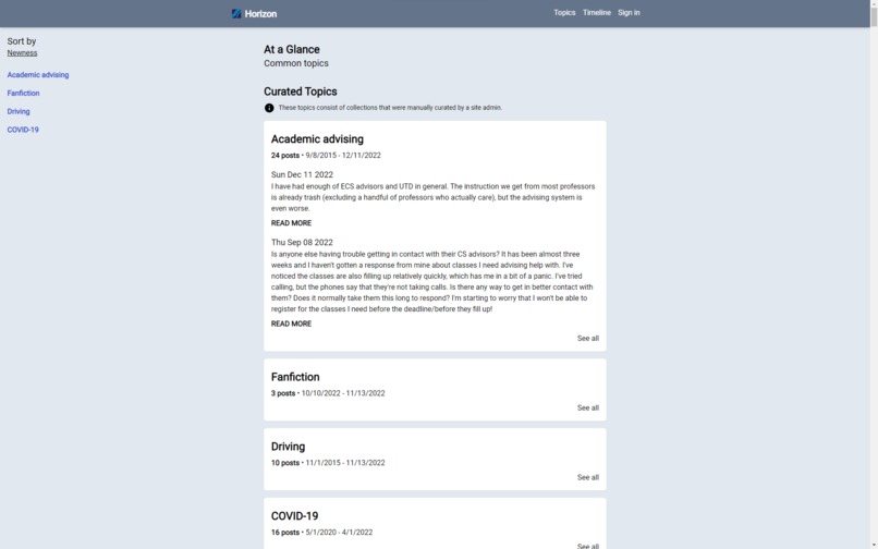 Horizon - Collecting Comets' Concerns – screenshot 1
