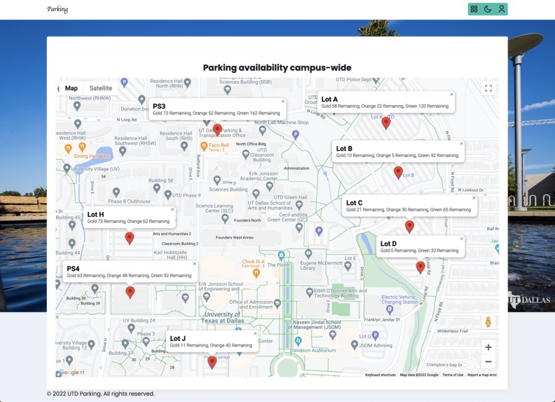 Find UTD Parking – screenshot 3